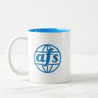 Bicolor Taza clásica del logotipo de AFS de 1972, 11 oz