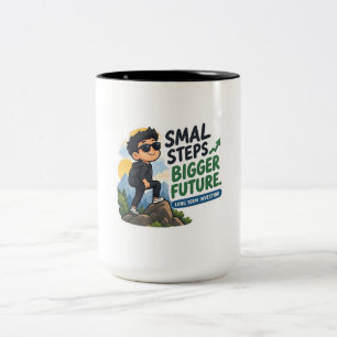 Bicolor Taza Clásica para Inversores Paciencia Riqueza
