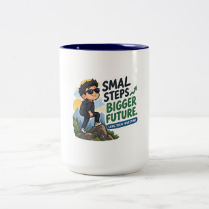 Bicolor Taza Clásica para Inversores Paciencia Riqueza