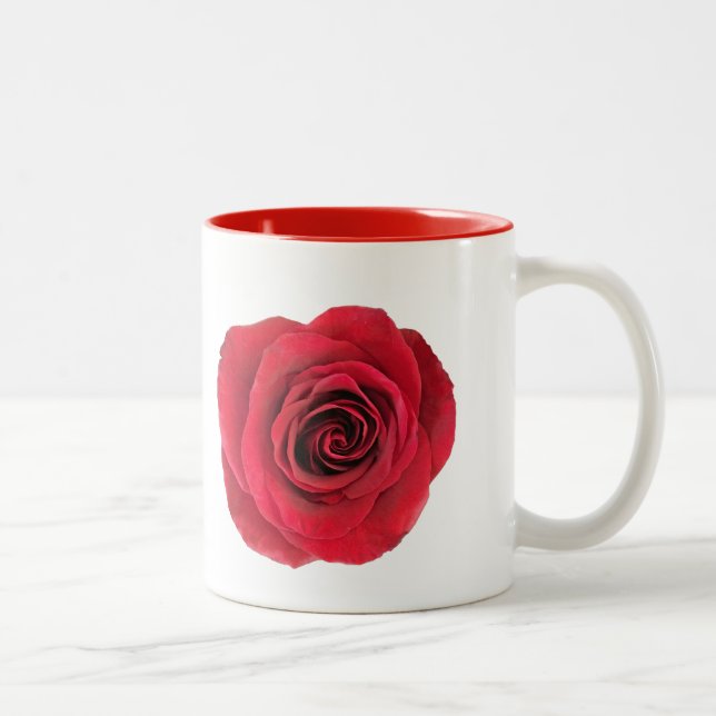Bicolor Taza Clásica Rosa Roja (Derecha)