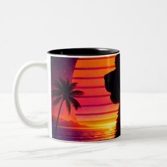 Bicolor Taza Cockapoo - Regalo Retro para Amantes de Perro (Izquierda)