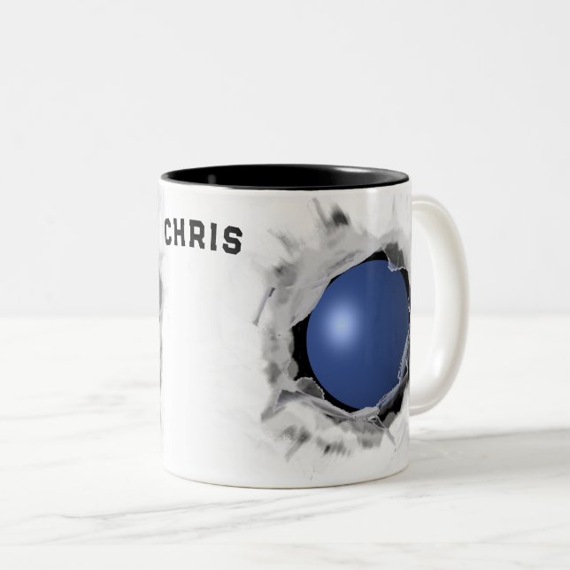 Bicolor Taza coleccionable de raquetbol (Anverso derecho)