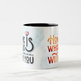 Bicolor Taza Combo de Corazón de Pareja Alma Gemela Románt