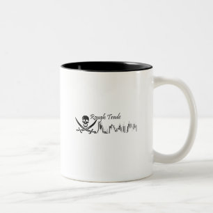 Bicolor Taza comercial áspera