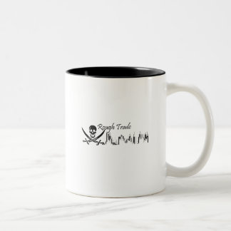 Bicolor Taza comercial áspera