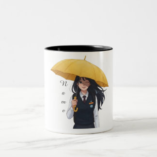 Bicolor Taza con cita de K-Drama linda - Nombre personaliz