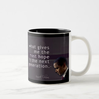 Bicolor Taza con cita de Obama 2 de 6