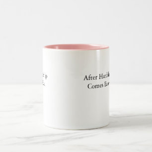 Bicolor taza con cita después de la adversidad viene la fa