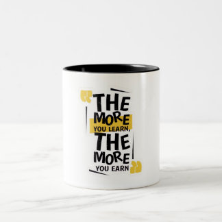 Bicolor Taza con cita motivacional