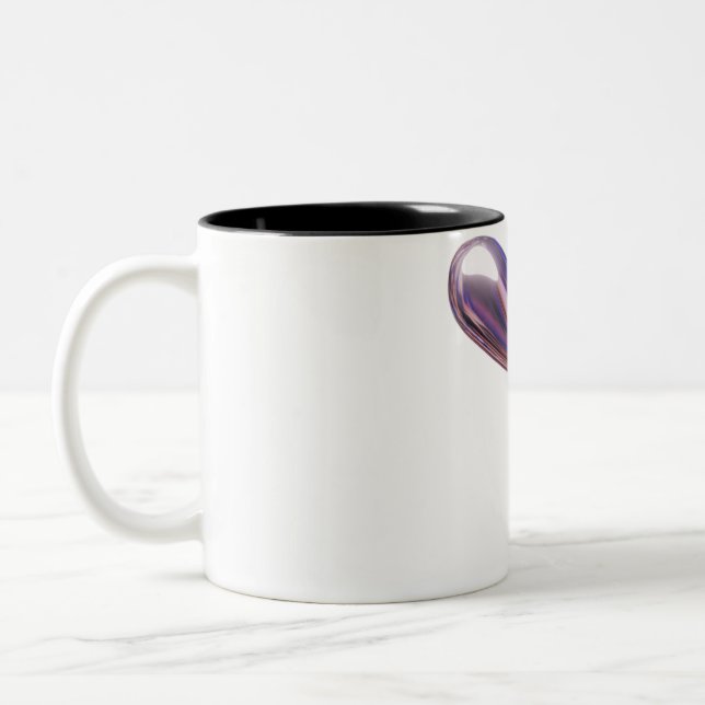 Bicolor Taza con diseño "Liquid V Reflection" (Izquierda)