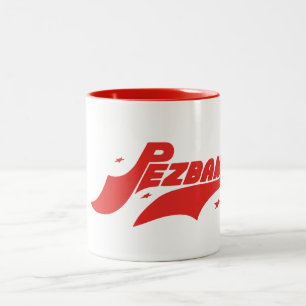 Bicolor Taza con el logotipo chapoteante clásico de