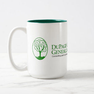 Bicolor Taza con el logotipo de DCGS
