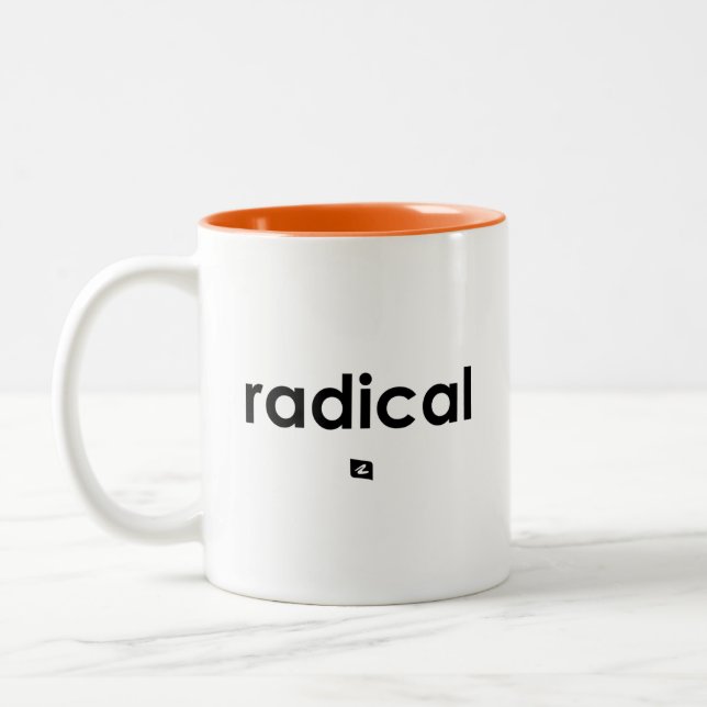 Bicolor Taza con Eslogan Radical para Diestros (Izquierda)
