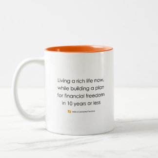 Bicolor Taza con eslogan radical para zurdos