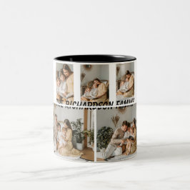 Bicolor Taza con Foto Familiar | Agrega Fotos y Texto Pers