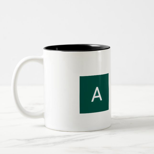 Bicolor taza con imagen y texto (Izquierda)