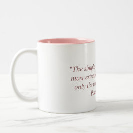 Bicolor Taza con la cita de Paulo Coelho