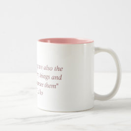 Bicolor Taza con la cita de Paulo Coelho