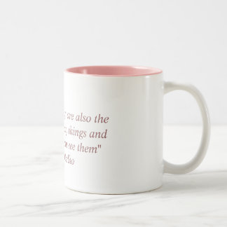 Bicolor Taza con la cita de Paulo Coelho