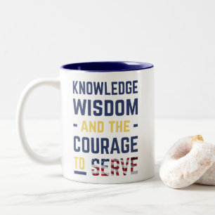 Bicolor Taza con lema