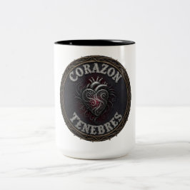 Bicolor Taza con Logo de Corazon Tenbres