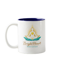 Taza con logo de Meditación Brightheart Masculino