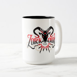 Bicolor Taza con logotipo de ZorktheDork