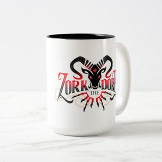 Bicolor Taza con logotipo de ZorktheDork
