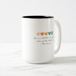 BICOLOR TAZA CON PALABRAS SIMPLES Y HERMOSAS