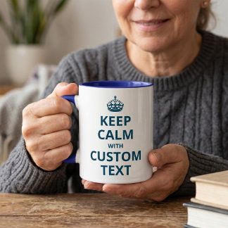 Bicolor Taza con plantilla de cita personalizada 'Mantén l