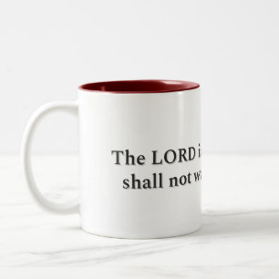 Bicolor Taza con regalo, Salmo 23:1