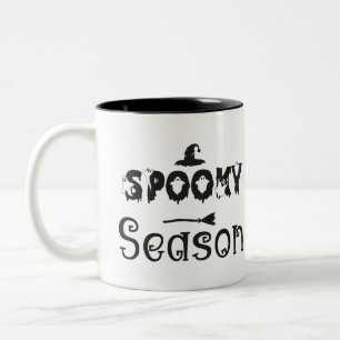 Bicolor Taza con sombrero de bruja de temporada espeluznan