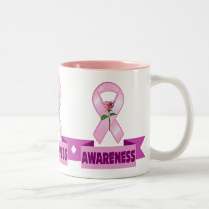 Bicolor Taza - conciencia del cáncer de pecho