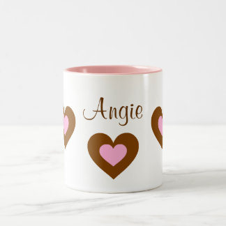 Bicolor Taza conocida adaptable de la tarjeta del día de