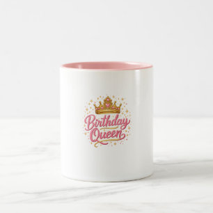 Bicolor Taza Corona de Reina de Cumpleaños – Cumpleaños Ro