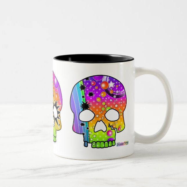 Bicolor Taza - CRÁNEOS del ARTE POP (Derecha)