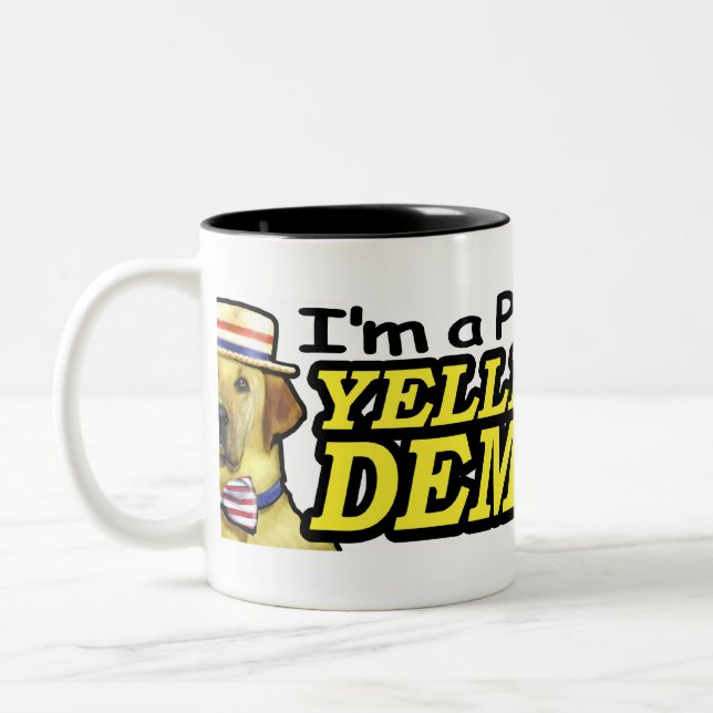 Bicolor Taza criada en línea pura de Yeller Dawg (Izquierda)