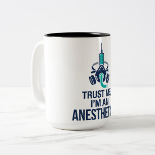 Bicolor Taza CRNA Confía en mí, soy anestesista
