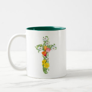 Bicolor Taza cruzada - narciso y tulipán
