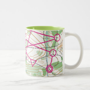 Bicolor Taza - curso orienteering