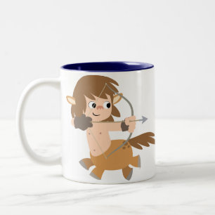 Bicolor Taza Cute Cartoon Centauro Sagitario