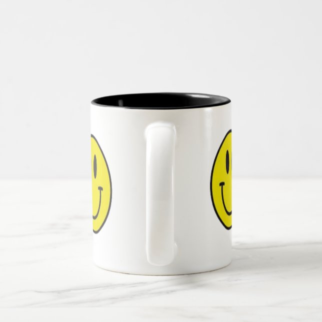 Bicolor Taza de 11 oz Two Tone Oso sonriente (Mango)