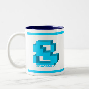 Bicolor Taza de 8 bits de lujo del 2-Tono