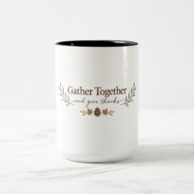 Taza de Acción de Gracias para reunirse