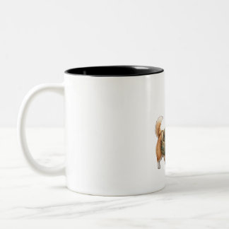 Bicolor Taza de Acuarela Aventura de Caminata de Corgi