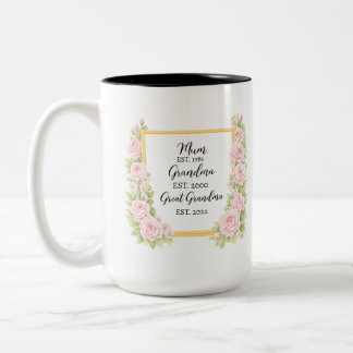 Bicolor Taza de Acuarela Regalo para Abuela, Regalo Person