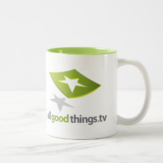 Bicolor Taza de AllGoodThings.TV