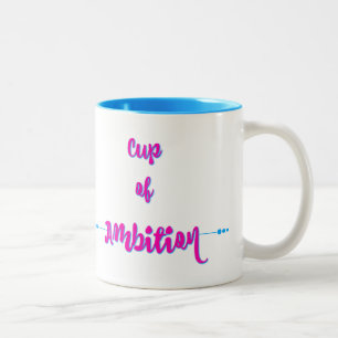 Bicolor Taza de ambición - rosa