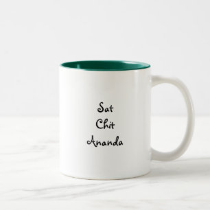 Bicolor Taza de Ananda- del Chit de Sat