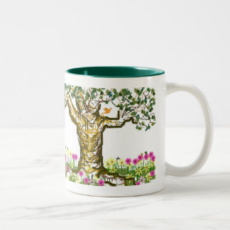 Bicolor taza de árbol